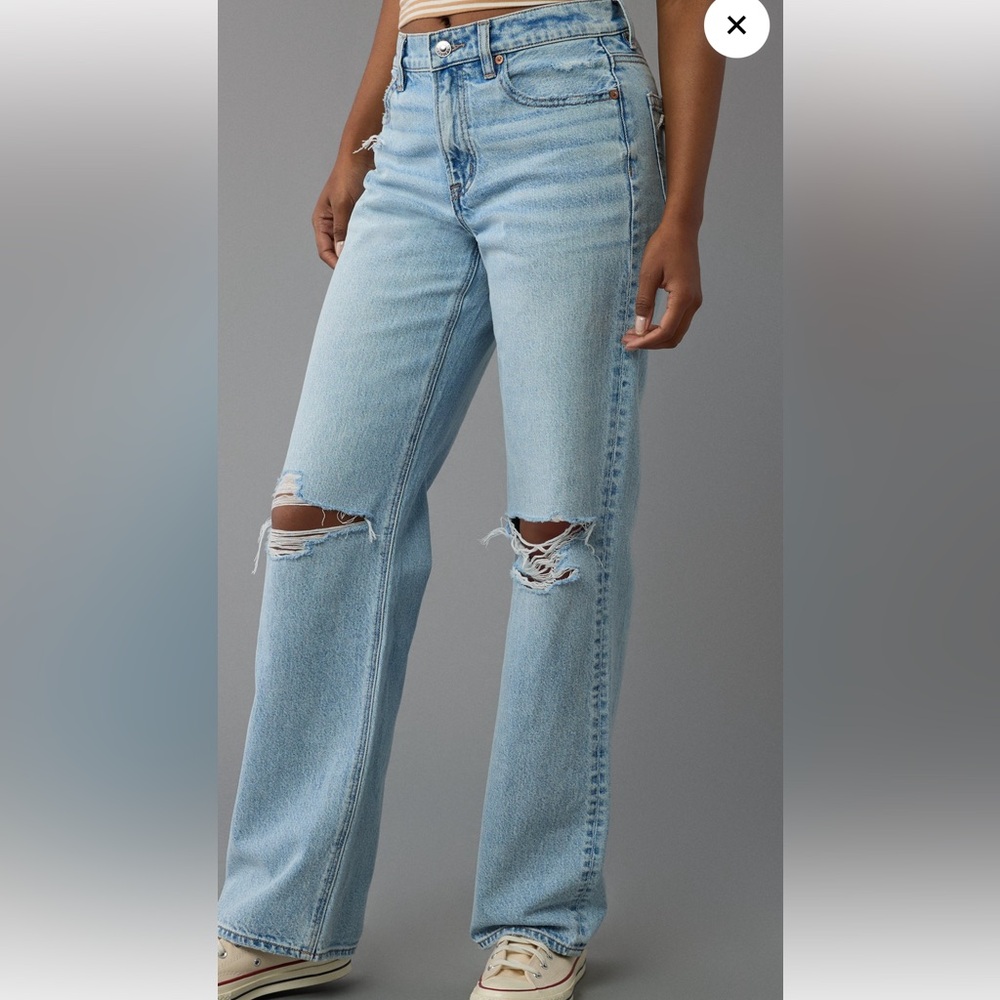 AE Strigid Ripped High-Waisted
Stovepipe 14 Long